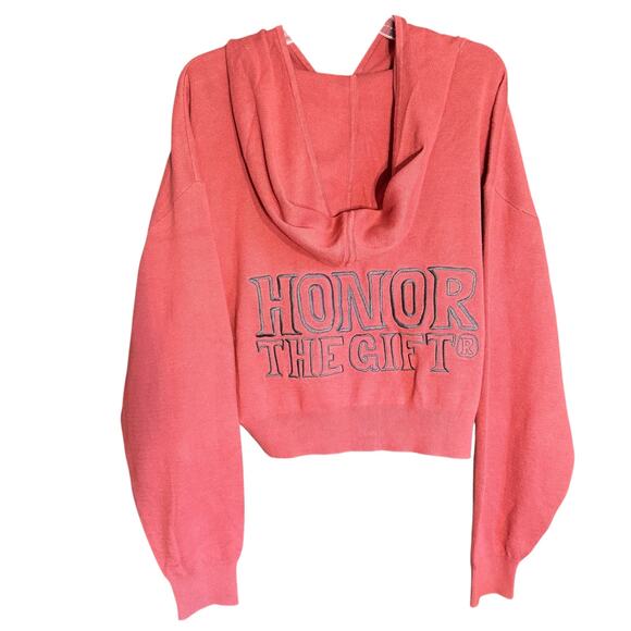 NWT Honor the Gift Cotton Blend Dark Salmon-ish/Orangish Sweatshirt Size Medium - Picture 3 of 8